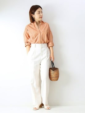 「Spick & Span（スピックアンドスパン）のアイテム（パンツ）」を使った、Mizuki＊さん（レディース・160cm）の春コーディネート