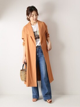 「Spick & Span（スピックアンドスパン）のアイテム（その他アウター）」を使った、Mizuki＊さん（レディース・160cm）の春コーディネート