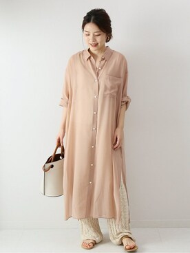 「NICOLAS LAINAS（ニコラスライナス）のアイテム」を使った、Mizuki＊さん（レディース・160cm）の春コーディネート