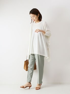 「Spick & Span（スピックアンドスパン）のアイテム（ポンチョ）」を使った、Mizuki＊さん（レディース・160cm）の春コーディネート