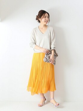 「Spick & Span（スピックアンドスパン）のアイテム（サンダル）」を使った、Mizuki＊さん（レディース・160cm）の春コーディネート