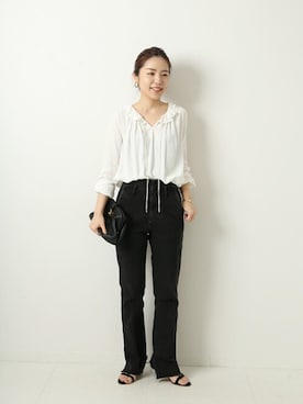 「Spick & Span（スピックアンドスパン）のアイテム（パンツ）」を使った、Mizuki＊さん（レディース・160cm）の夏コーディネート