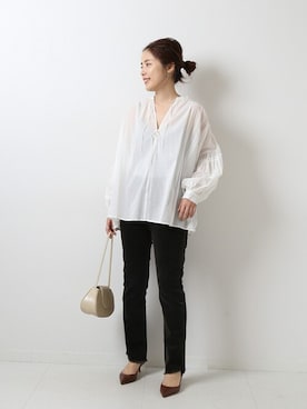 「Spick & Span（スピックアンドスパン）のアイテム（パンツ）」を使った、Mizuki＊さん（レディース・160cm）の秋コーディネート