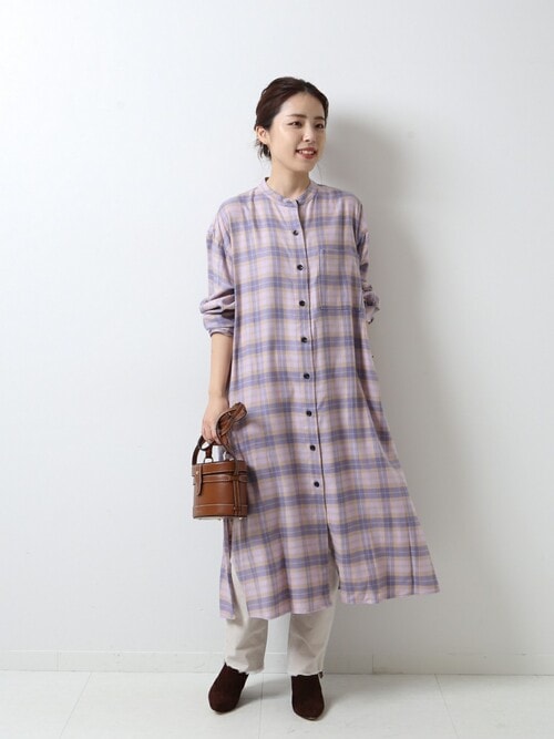 Spick Span 本社mizuki さんのシャツワンピースを使ったコーディネート Zozotown