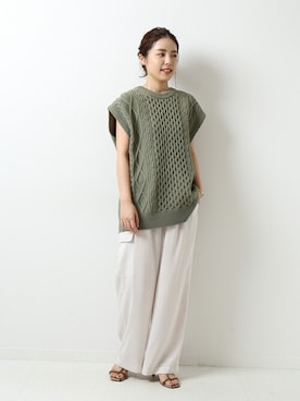 「Spick & Span（スピックアンドスパン）のアイテム（ニット/セーター）」を使った、Mizuki＊さん（レディース・160cm）の秋コーディネート