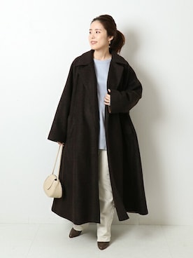 「Spick & Span（スピックアンドスパン）のアイテム（その他アウター）」を使った、Mizuki＊さん（レディース・160cm）の冬コーディネート