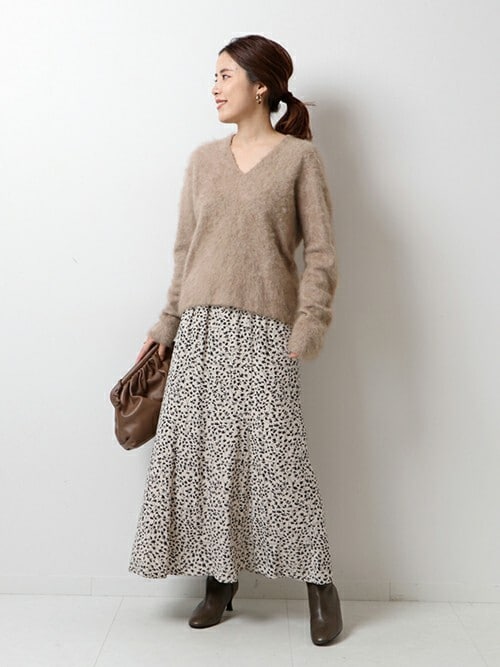 【enrica】カシミヤVネックプルオーバー Spick & Span（スピックアンドスパン）の「【enrica】カシミヤVネック