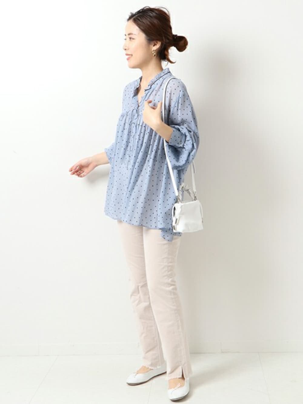 ＊Spick &amp; Span＊ランダムドットアネモネブラウス◆ Spick & Span（スピックアンドスパン）の「ランダムドットアネモネ