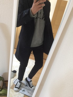 「CONVERSE（コンバース）のCONVERSE コンバース ジャック パーセル / JACK PURCEL（スニーカー）」を使った、とも616さん（メンズ・174cm）の冬コーディネート