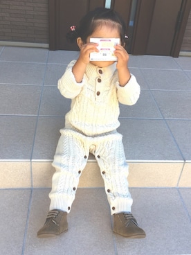 「babygap」｜「アイテム（その他）」を使った、☻*nikoさん（キッズ・90cm）の秋コーディネート