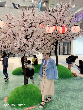 「LOVFEE（ラッフィ）のアイテム（ワンピース/ドレス）」を使った、棉花糖さん（レディース・163cm）の夏コーディネート