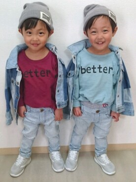 mikuさん（キッズ・90cm）の春コーディネート