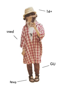 「L.H.P（エルエイチピー）のアイテム（サンダル）」を使った、yuniさん（レディース・158cm）の夏コーディネート