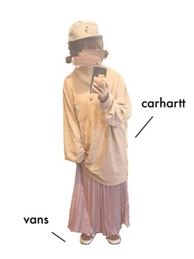 yuniさんの（Carhartt | カーハート）を使ったコーディネート
