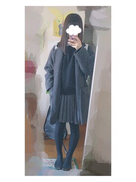 「mixxmixのアイテム（ジャケット/アウター）」を使った、龍夜さん（レディース・159cm）の冬コーディネート