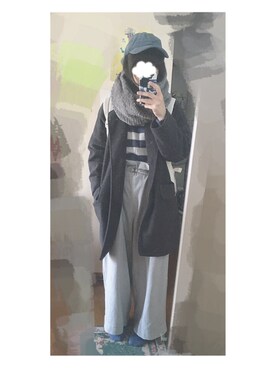 「mixxmixのアイテム（ジャケット/アウター）」を使った、龍夜さん（レディース・159cm）の冬コーディネート