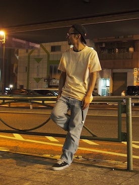 「STARTER BLACK LABEL（スターターブラックレーベル）のアイテム（Tシャツ/カットソー）」を使った、YOSUKEさん（メンズ・175cm）の夏コーディネート