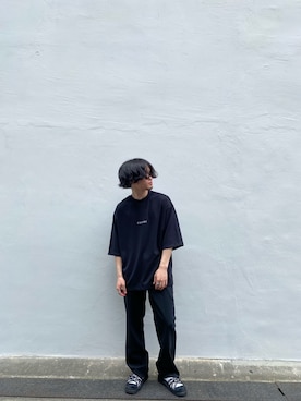 「STUDIOUS（ステュディオス）のアイテム（スラックス）」を使った、遼人さん（メンズ・169cm）の春コーディネート
