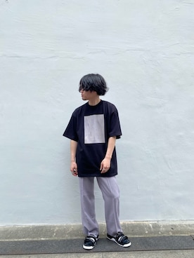 「CLANE（クラネ）のアイテム（トップス）」を使った、遼人さん（メンズ・169cm）の春コーディネート