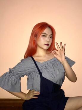 「redhair」｜Keさん（レディース・161cm）の夏コーディネート
