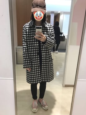 「A.P.C.（アーペーセー）のアイテム（その他アウター）」を使った、harukaさん（レディース・157cm）の秋コーディネート