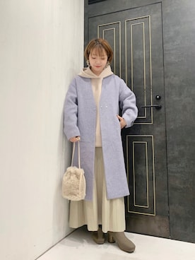 「mysty woman（ミスティウーマン）のアイテム（その他アウター）」を使った、MAYUさん（レディース・153cm）の秋コーディネート