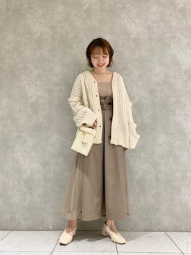 「トレンチスカート」｜MAYUさん（レディース・153cm）の冬コーディネート