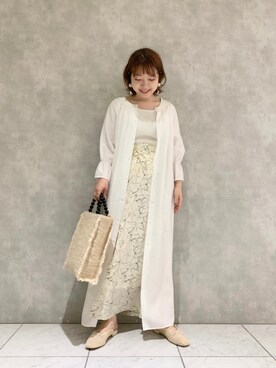 「春ワンピ」｜「アイテム（その他）」を使った、MAYUさん（レディース・153cm）の春コーディネート