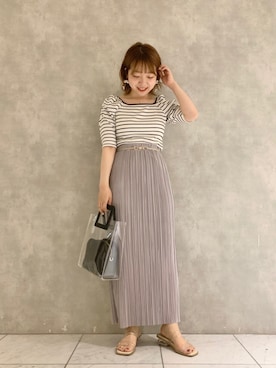 「パワショル」｜「アイテム（その他）」を使った、MAYUさん（レディース・153cm）の春コーディネート