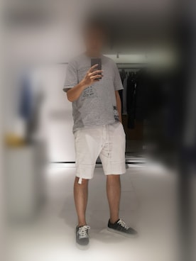 「PULL&BEAR（プルアンドベア）のアイテム（シューズ）」を使った、兜さん（メンズ・173cm）の夏コーディネート
