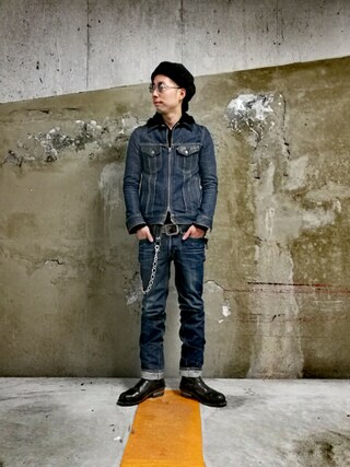 ケルト＆コブラ　デニム　セットアップ　ルードギャラリー　デニムジャケット Lee リーデニムセットアップ 上下デニムジャケットデニムパンツXL