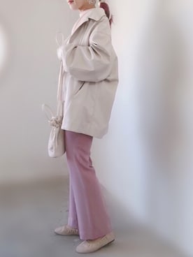 「Kastane」｜「アイテム（カバーオール）」を使った、みきてぃ24さん（レディース・158cm）の冬コーディネート