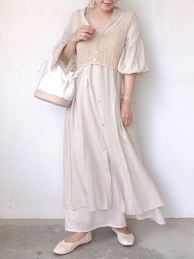 「2wayワンピース」｜「アイテム（シャツワンピース）」を使った、みきてぃ24さん（レディース・158cm）の秋コーディネート