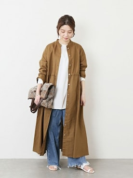 「the dilettante（ザ・ディレッタント）のアイテム」を使った、ondaさん（レディース・158cm）の冬コーディネート