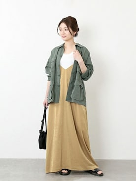 「ROTHCO（ロスコ）のアイテム」を使った、ondaさん（レディース・158cm）の冬コーディネート