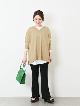 ondaさん（レディース・158cm）の冬コーディネート