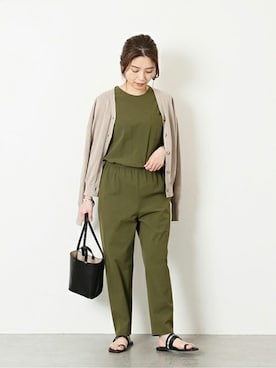 「JOURNAL STANDARD（ジャーナルスタンダード）のアイテム（サロペット/オーバーオール）」を使った、ondaさん（レディース・158cm）の春コーディネート