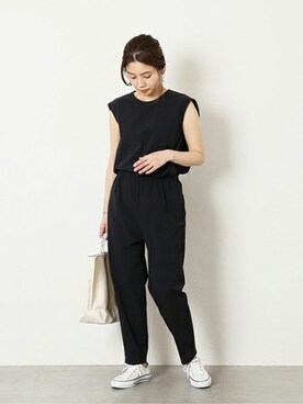 「JOURNAL STANDARD（ジャーナルスタンダード）のアイテム（サロペット/オーバーオール）」を使った、ondaさん（レディース・158cm）の春コーディネート