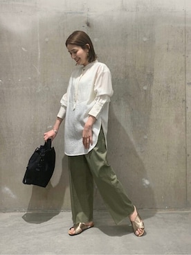 「BAGSINPROGRESS（バッグズインプログレス）のアイテム」を使った、ondaさん（レディース・158cm）の春コーディネート