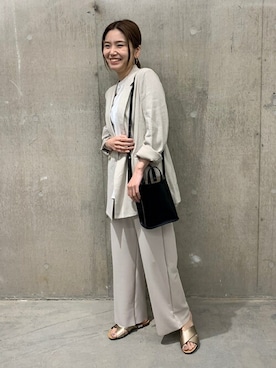 「PIENI（ピエニ）のアイテム」を使った、ondaさん（レディース・158cm）の春コーディネート