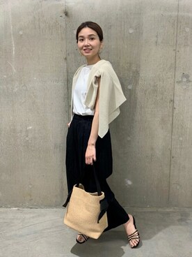 「arron（アローン）のアイテム」を使った、ondaさん（レディース・158cm）の春コーディネート