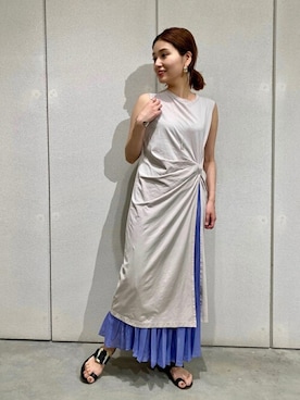 「AFTER SHAVE CLUB（アフターシェイヴクラブ）のアイテム」を使った、ondaさん（レディース・158cm）の春コーディネート