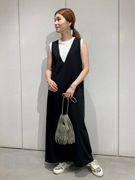 「PHILIPPE AUDIBERT（フィリップ オーディベール）のアイテム（バングル/リストバンド）」を使った、ondaさん（レディース・158cm）の秋コーディネート