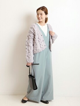 「JOURNAL STANDARD（ジャーナルスタンダード）のアイテム（オールインワン・サロペット）」を使った、ondaさん（レディース・158cm）の秋コーディネート