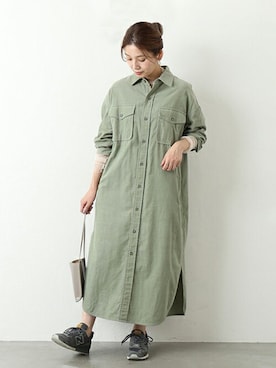 「PIENI（ピエニ）のアイテム」を使った、ondaさん（レディース・158cm）の秋コーディネート