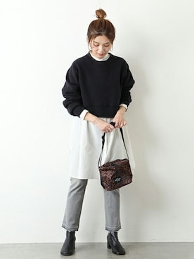 「BAGSINPROGRESS（バッグズインプログレス）のアイテム」を使った、ondaさん（レディース・158cm）の秋コーディネート