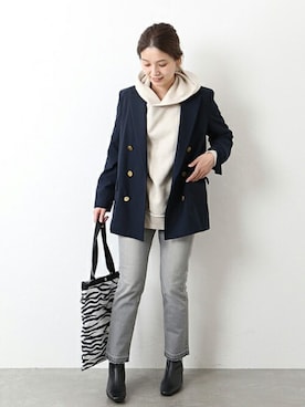 「Drifter（ドリフター）のアイテム」を使った、ondaさん（レディース・158cm）の秋コーディネート