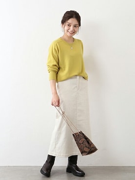 「VICE VERSA（バイスバース）のアイテム」を使った、ondaさん（レディース・158cm）の秋コーディネート