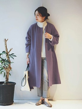 「NOMADIS（ノマディス）のアイテム」を使った、ondaさん（レディース・158cm）の秋コーディネート