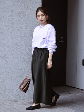 「キュロット」｜「アイテム（パンプス）」を使った、ondaさん（レディース・158cm）の秋コーディネート